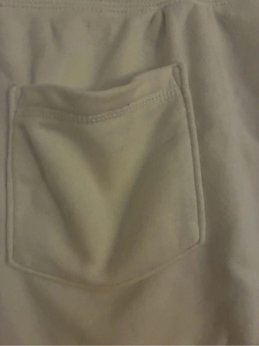 Hollister White Drawstring Athletic Shorts